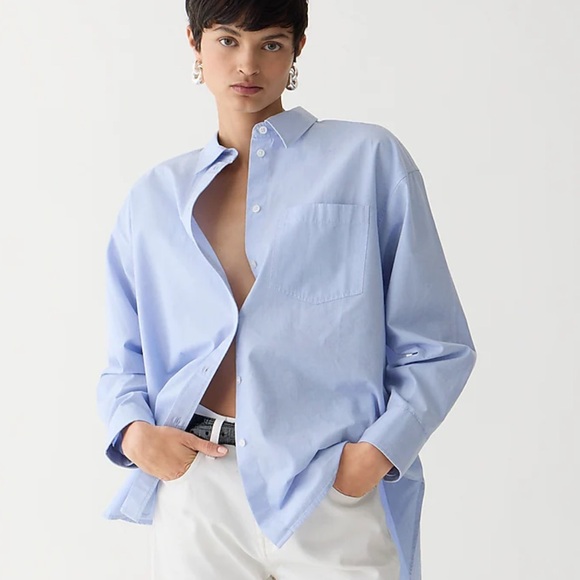 J. Crew Tops - J crew Étienne oversized shirt in lightweight oxford